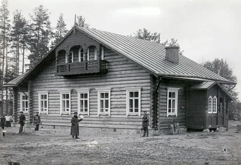 Стары будынак лячэбніцы Баркоўшчына. 1928 год.